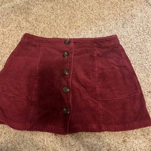 Maroon Skirt